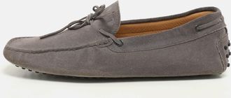 Tod's Tods Grey Suede Loafers