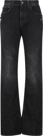 Balenciaga City Buckle Studded Trousers