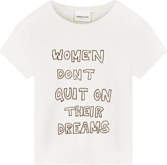 Fab By Fabienne Chapot Gwen Slogan T-shirt - Dames - T-shirts - Wit - M - Katoen - Tops