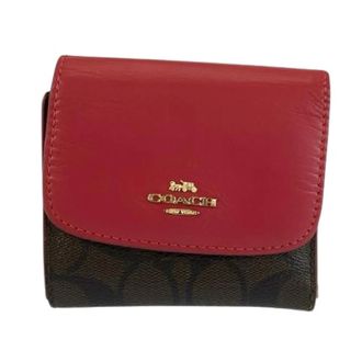 Coach Pre-owned Wallets, female, Red, Size: ONE SIZE Pre-owned Signature Leather Wallet