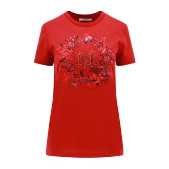 Max Mara Elmo T-shirt - female - Max Mara - T-Shirts - Red - XS - Tops