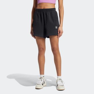 adidas Shorts ADIDAS ORIGINALS ESSENTIALS FRENCH TERRY, Damen, Gr. XS, N-Gr, schwarz (schwarz, normal, gr.), Obermaterial: 100% Baumwolle, Hosen Shorts
