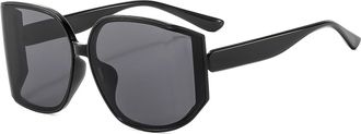Generic Womens Outdoor Vacation Sunglasses Mens Sports Driving(Black)