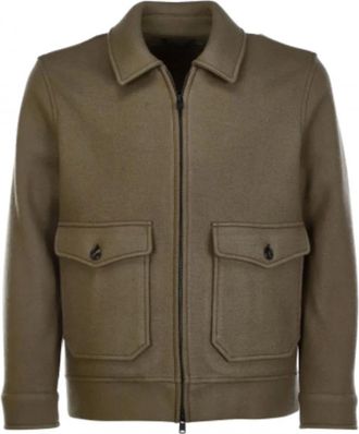 Circolo 1901 Wool Zip Bomber Jacket Cn3736 - male - Circolo 1901 - Light Jackets - Brown - L - Jackets