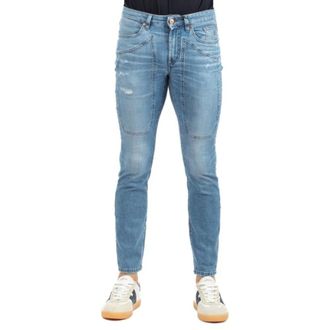 Jeckerson Heren, Jeans, Blauw, Maat: W34 Katoen