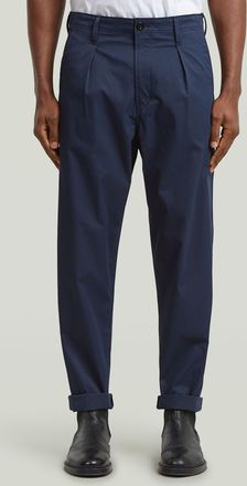 G-Star Pleated Chino Relaxed Tapered Jeans - Donkerblauw - Heren