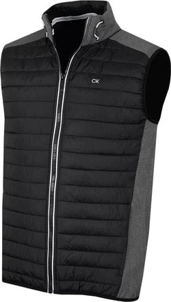 Calvin Klein Mens Hybrid Gilet - Charcoal/Black - XXXL