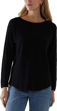 Generic Womens Plain Italian Soft Knitted Jumper Ladies Round Neck Basic Sweater T Shirt Women Top Size 8-18 UK Black