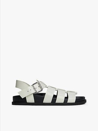 Tommy Hilfiger Patent Leather Fisherman Sandals