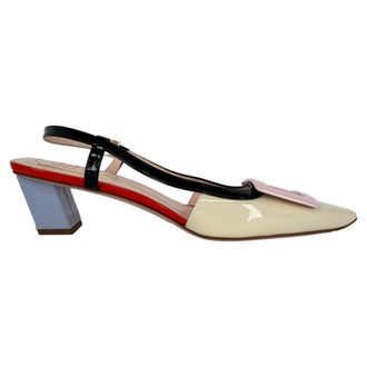 Roger Vivier Belle Vivier 45 Slingback Pumps in Multicolor Patent Leather