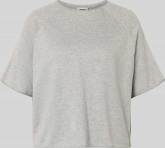 Drykorn Drykorn Strickshirt aus Baumwoll-Kaschmir-Mix Modell MOENY in Hellgrau Melange, Gr&ouml;&szlig;e XL