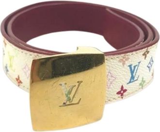 Louis Vuitton Pre-owned M9682W Standard belt - female - Louis Vuitton Vintage - Vintage Belts - White - ONE SIZE - Pre-owned