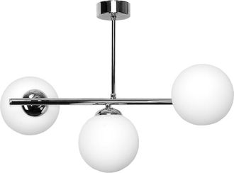 OEM L&aacute;mpara Colgante, Ara&ntilde;a De Techo, Pantallas De Bolas De Cristal, Led E14, Cromo Titanio, 14-922