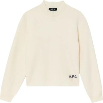 A.P.C. A.p.c., Dames, Truien, Beige, Maat: XS Wol