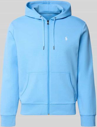 Polo Ralph Lauren Regular Fit Sweatjacke aus Baumwoll-Mix in Hellblau, Gr&ouml;&szlig;e XXL