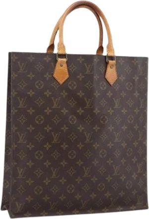 Louis Vuitton Pre-owned Vintage Monogram Tote Bag - Dames - Vintage Shopper - Bruin - ONE Size - Leer - Vintage
