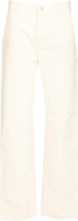 Carhartt Work in Progress Pierce Pant Straight - Dames - Straight fit broeken - Wit - W26 - Katoen - Broeken