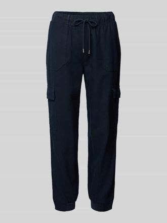 Freequent Tapered Fit Leinenhose mit Cargotaschen Modell Lava in Dunkelblau, Gr&ouml;&szlig;e XL