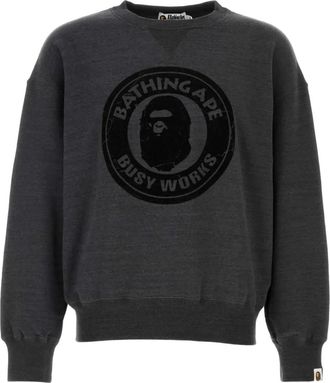 A Bathing Ape Grafische trui met lange mouwen - Grijs