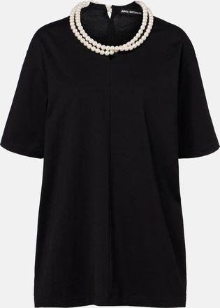 Junya Watanabe Camiseta oversized de algod&oacute;n adornada