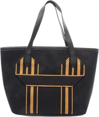 Herm&egrave;s Pre-owned Borsa Sangle MM in Tela Taurillon Clemence - - Pre-owned - Donna - Nero - ONE SIZE
