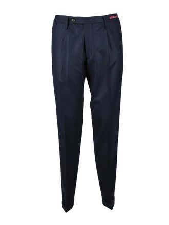 Michael Coal Tailored Virgin Wool Trousers with Classic Fit