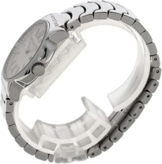 Bulgari Pre-owned Watches, female, Gray, Size: ONE SIZE Pre-owned Vintage Stainless Steel Watch