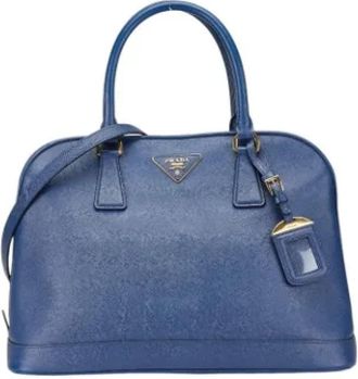 Prada Pre-owned Handbags, female, Blue, Size: ONE SIZE Pre-owned Leather prada-bags