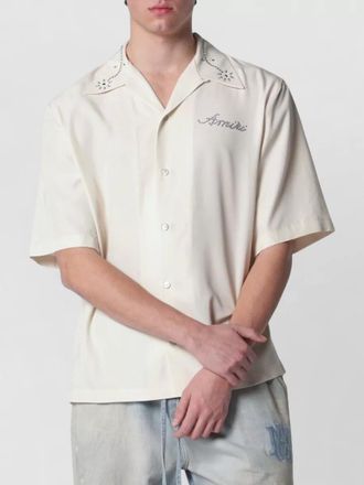 Amiri shirt embroidered collar short sleeves design