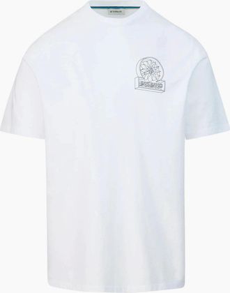 Sandbanks Mens Sandbanks 3D T-Shirt White - Size: 38