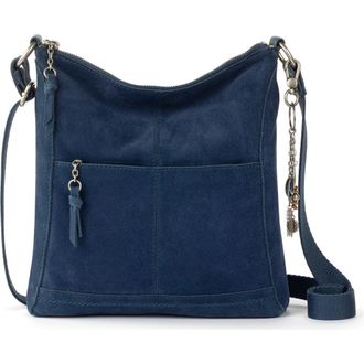 The Sak Lucia Crossbody Leather Bag in Indigo Suede at Nordstrom
