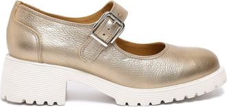 Sarah Chofakian Esmerie low-heel loafers - women - Leather - 39 - Gold