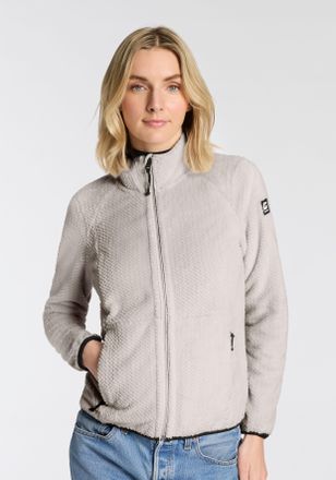 Killtec Fleecejacke KILLTEC KOW 6 WMN KNTFLC JCKT, Damen, Gr. 42, weiss (wei&szlig;er sand), Obermaterial: 100% Polyester, Jacken Fleecejacke, &Uuml;bergangsjacke, winda