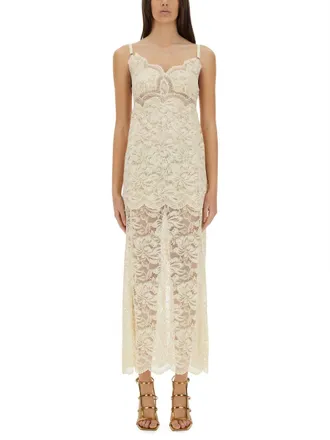 Paco Rabanne Long Lace Dress