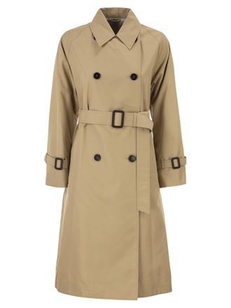 Max Mara Weekend Maxmara Wkdcanasta Reversible Trench Coat In Water Repellent Gabardine