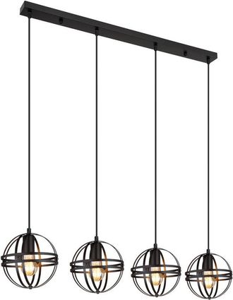 Globo Lighting Lampada a sospensione - Tamara - nero - metallo - grande - Globo