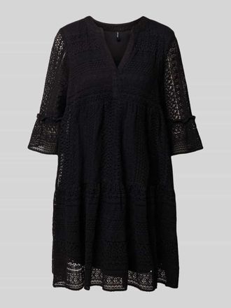 Vero Moda Regular Fit Spitzenkleid aus Baumwoll-Mix Modell HONEY in Black, Gr&ouml;&szlig;e XS