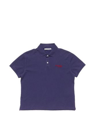 Acne Studios Polo de algod&oacute;n con logo de Acne Studios