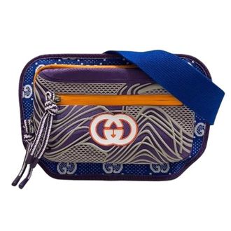 Gucci Pre-owned Belt Bags, female, Multicolor, Size: ONE SIZE Pre-owned GG Nylon Shoulder Bag