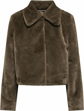 Jacqueline de Yong Korte jas in donzige stof