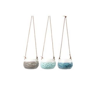 Burgon & Ball Hanging Baby Dotty Trio Vases in Stone at Nordstrom