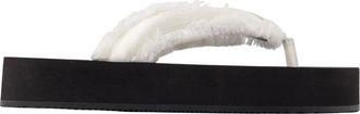 Balenciaga Schoenen, Dames, Wit, 40 EU, Satijn, Jet Lag Micro Sandaal