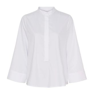 BTF-CPH Btfcph - Bamboe Blouse - Dames - Blouses & Shirts - Wit - Maat: M Zijde