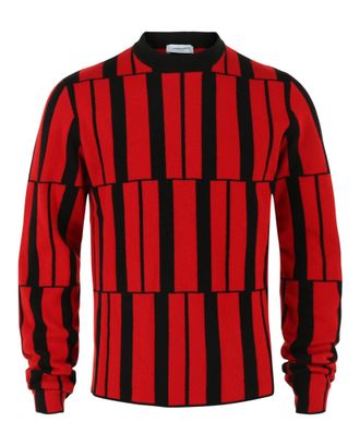 Ferragamo Cashmere Geometric Pattern Sweater
