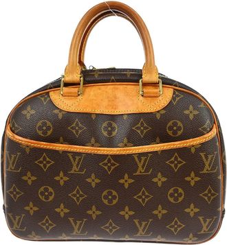 Louis Vuitton Trouville Handbag Monogram Canvas Brown Canvas Handbag (Pre-Owned)