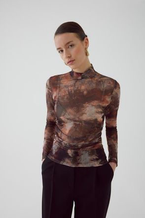 Exquise Aldo Tulle Knit Blouse in Multi Color at Nordstrom, Size X-Small