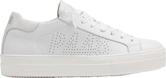 P448 Thea Platform Sneaker - Dames - Sneakers - Wit - 40 EU - Leer - Schoenen