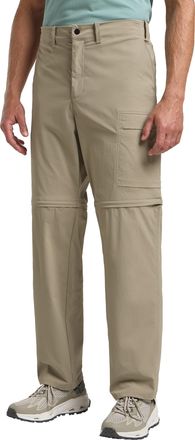 Jack Wolfskin Zip-off-Hose JACK WOLFSKIN WAGAMI ZIP OFF PANTS M, Damen, Gr. 46, Normalgr&ouml;ssen, grau (stone), Obermaterial: 94% Polyamid, 6% sonstige Fasern, Hosen Z