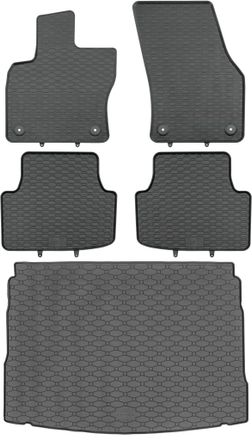 OEM Volkswagen Tiguan Ii Suv De Mayo De 2016 A 2024. Juego De Alfombrillas De Goma Para Coche Y Alfombrilla Para Maletero