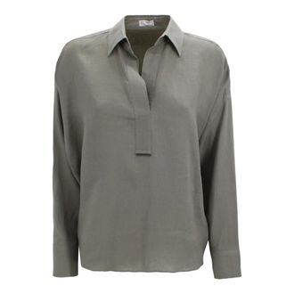 Brunello Cucinelli Mujer, Blusas y Camisas, Verde, Talla: XS